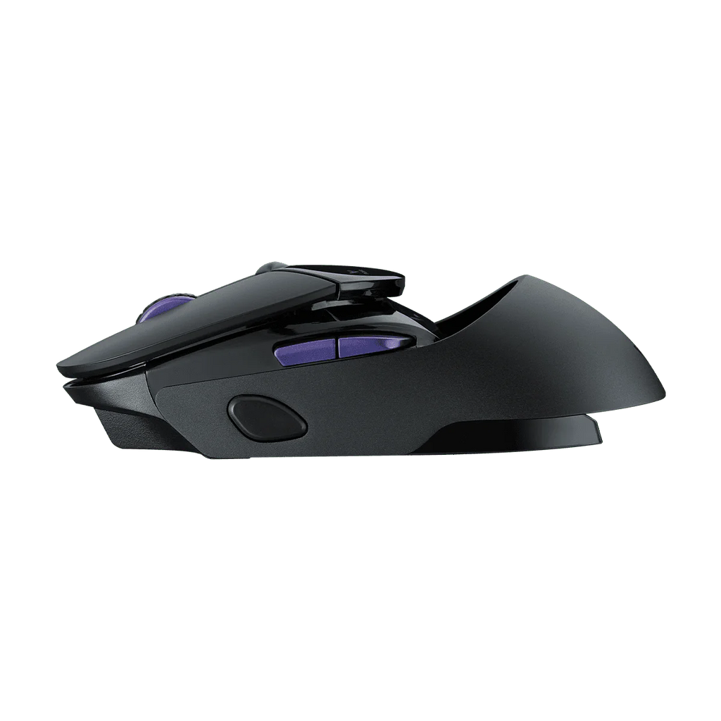 رابو VT960 Pro ماوس ألعاب يعمل سلكياً ولاسلكياً، بدقة تصل إلى 26,000 نقطة في البوصة، مع إضاءة RGB.