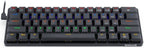 Redragon K615P-KBS ELISE PRO RGB Wireless Tri-Mode Mechanical Gaming Keyboard – 60% Layout, Low Profile Blue Switch, Bluetooth + 2.4G + Type-C – Black