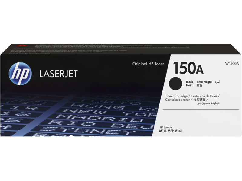 HP 150A Original Black Toner Cartridge – W1500A – 1,500 Pages – LaserJet M111 / MFP M141