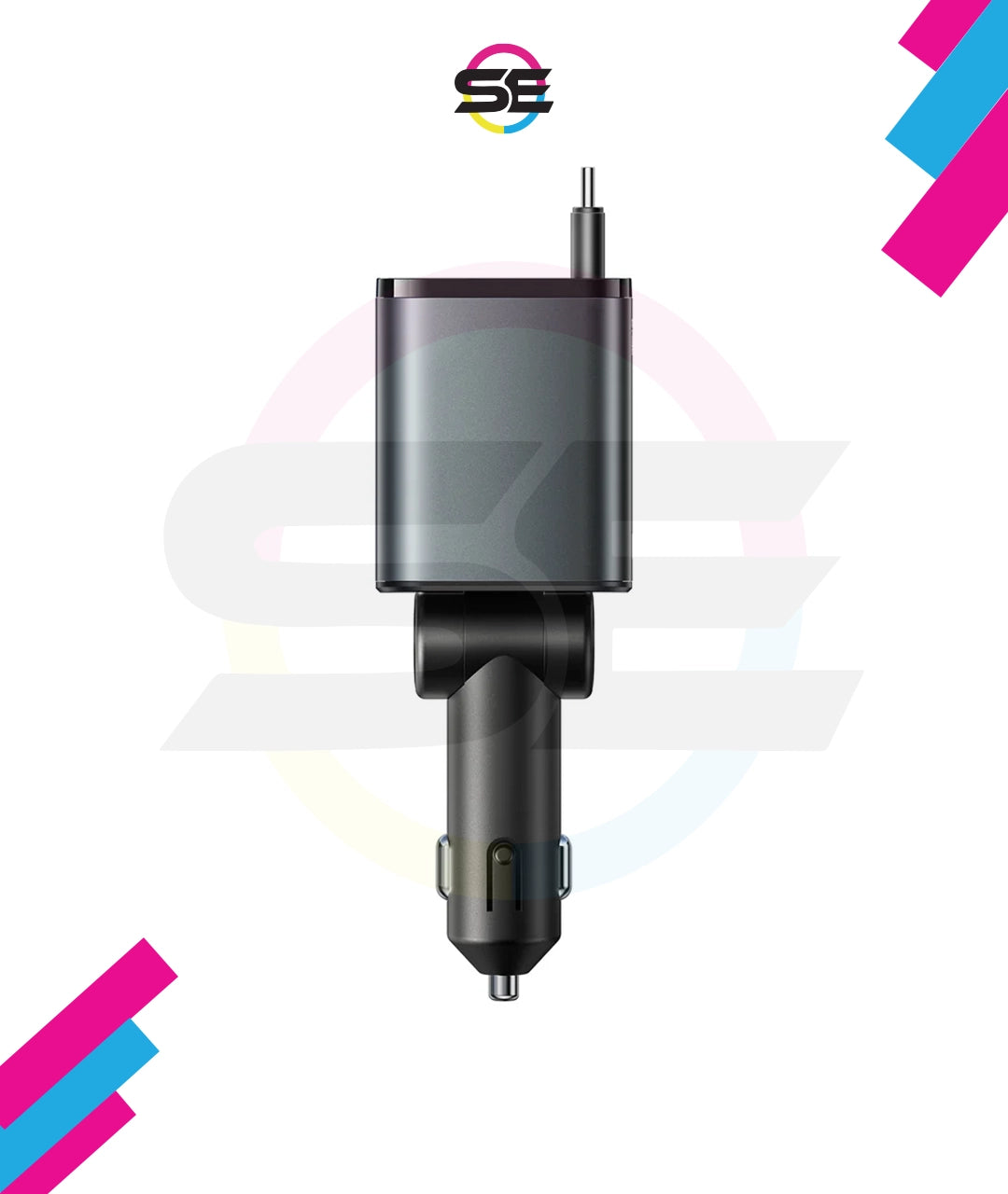 JOYROOM JR-CCL07 3-in-1 Retractable Car Charger – 80cm