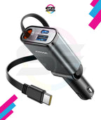 JOYROOM JR-CCL07 3-in-1 Retractable Car Charger – 80cm
