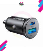 JOYROOM JR-CCN05 30W Mini Metal Car Charger – PD & QC3.0