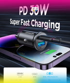 JOYROOM JR-CCN05 30W Mini Metal Car Charger – PD & QC3.0
