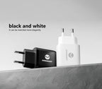 Onemust OM-A04 PD 20W USB-C Fast Charger - White / Black