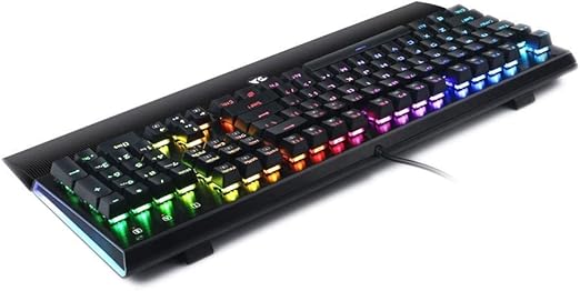 Redragon K569 RGB Wired Mechanical Gaming Keyboard – 104 Keys Full Size, Wrist Rest, Keycap Puller – Black
