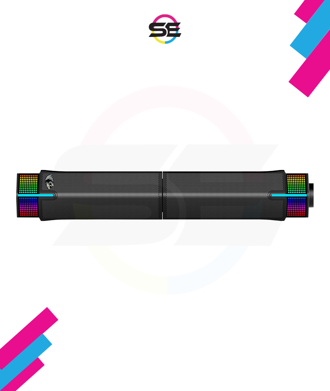 Redragon GS511 Wireless RGB Desktop Speakers – 2.0 Soundbar BT 5.3 Dual-Play Rich Bass All-in-One Control