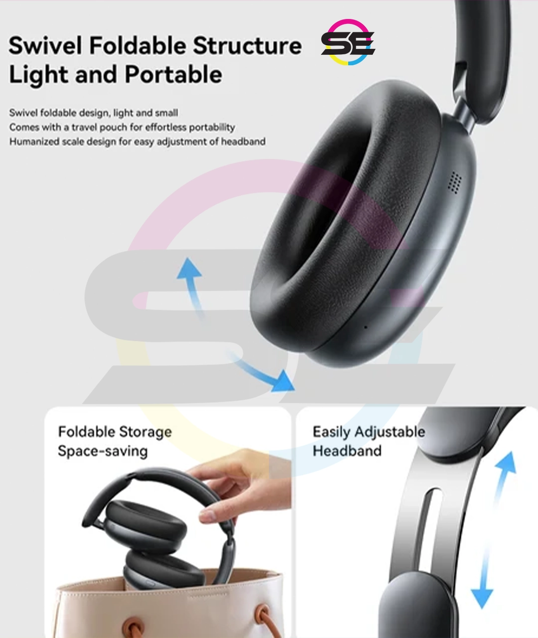 JOYROOM JR-JH1 Hybrid ANC Headphones – Up to 120 Hours