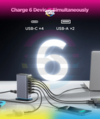 JOYROOM JR-TCM02 65W GaN 6-Port Charger