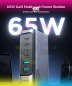 JOYROOM JR-TCM02 65W GaN 6-Port Charger