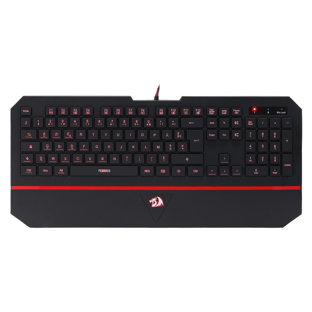 Redragon K502 RGB Gaming Keyboard – Membrane, 104 Key, Silent, Wrist Rest