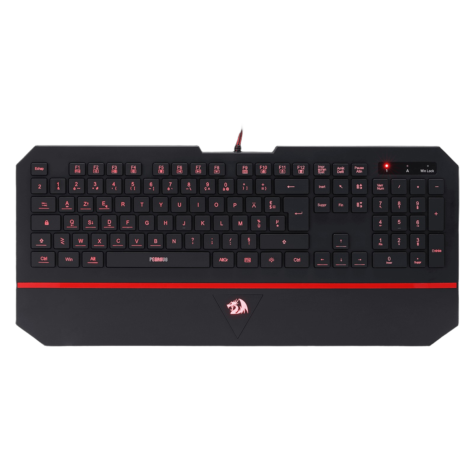 Redragon K502 RGB Gaming Keyboard – Membrane, 104 Key, Silent, Wrist Rest