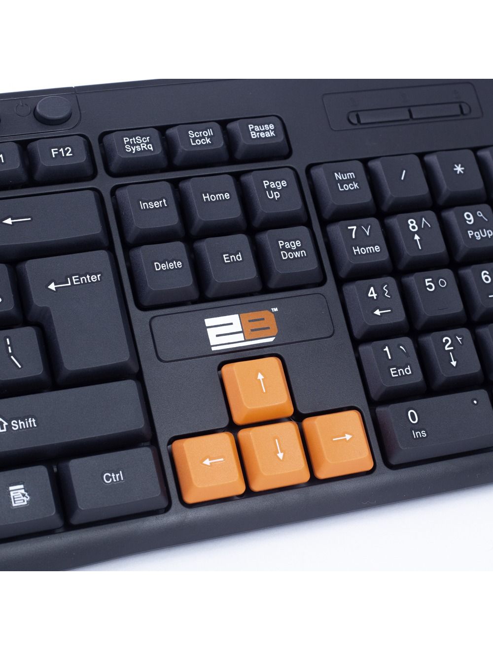 2B (KB445) Multimedia USB Keyboard With Colored Buttons for Playing