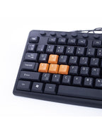 2B (KB445) Multimedia USB Keyboard With Colored Buttons for Playing