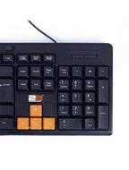 2B (KB445) Multimedia USB Keyboard With Colored Buttons for Playing