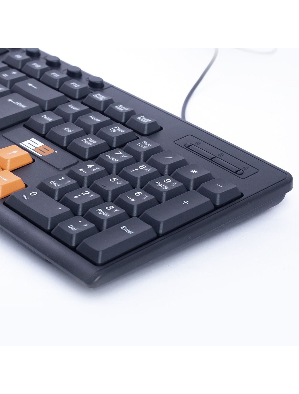 2B (KB445) Multimedia USB Keyboard With Colored Buttons for Playing