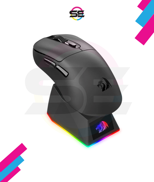 Redragon M998-STD 1K Tri-Mode Wireless Gaming Mouse – 24K DPI 61g Ultra-Light Magnetic RGB Dock