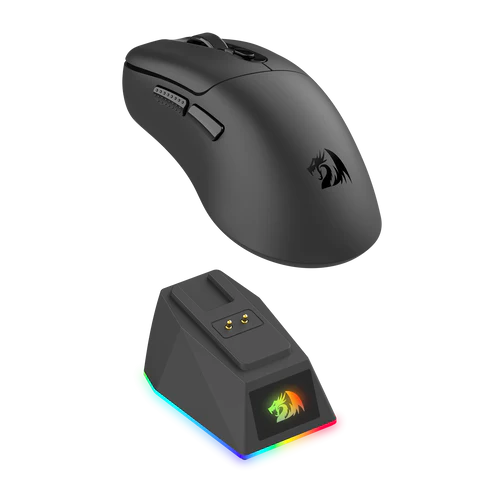 Redragon M998-STD 1K Tri-Mode Wireless Gaming Mouse – 24K DPI 61g Ultra-Light Magnetic RGB Dock