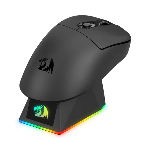 Redragon M998-STD 1K Tri-Mode Wireless Gaming Mouse – 24K DPI 61g Ultra-Light Magnetic RGB Dock