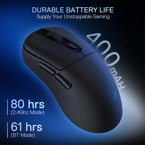 Redragon M998-STD 1K Tri-Mode Wireless Gaming Mouse – 24K DPI 61g Ultra-Light Magnetic RGB Dock