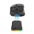 Redragon M998-STD 1K Tri-Mode Wireless Gaming Mouse – 24K DPI 61g Ultra-Light Magnetic RGB Dock