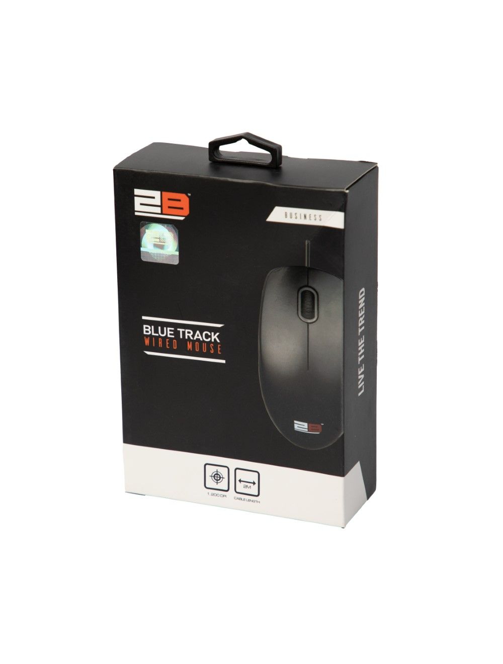 2B (MO663) Business Series Wired Mouse - 2M - Black
