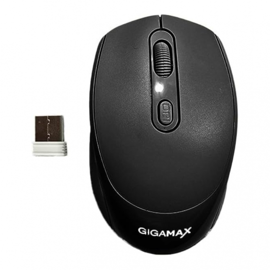 جيجاماكس G-1400 ماوس USB لاسلكي يعمل بالبلوتوث وقابل للشحن – أسود
