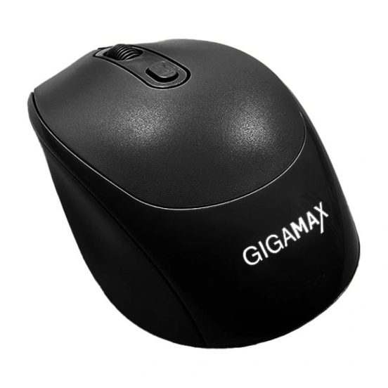 جيجاماكس G-1400 ماوس USB لاسلكي يعمل بالبلوتوث وقابل للشحن – أسود

