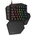 Redragon K585 DITI One-Handed RGB Mechanical Gaming Keyboard – 42 Keys, Blue Switch, 7 Macro Keys, Detachable Wrist Rest – Black