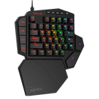 Redragon K585 DITI One-Handed RGB Mechanical Gaming Keyboard – 42 Keys, Blue Switch, 7 Macro Keys, Detachable Wrist Rest – Black