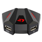 Redragon Keyboard & Mouse to Console Converter – Plug & Play, No Lag – Xbox One, PS4, Nintendo Switch & PS3 – Black/Red