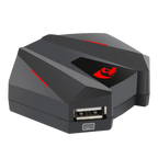 Redragon Keyboard & Mouse to Console Converter – Plug & Play, No Lag – Xbox One, PS4, Nintendo Switch & PS3 – Black/Red