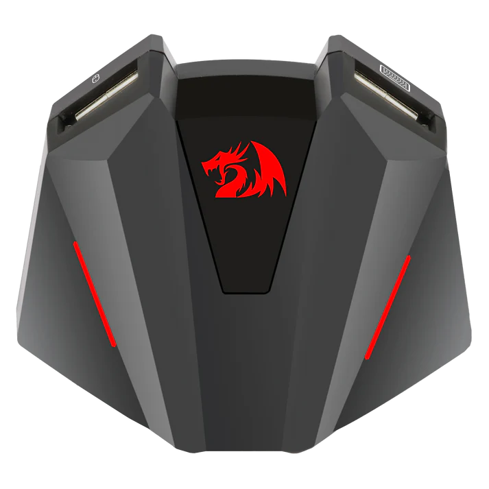 Redragon Keyboard & Mouse to Console Converter – Plug & Play, No Lag – Xbox One, PS4, Nintendo Switch & PS3 – Black/Red