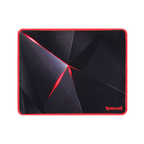 Redragon P012 CAPRICORN Gaming Mouse Pad – 325×245×3mm, Geometric Diamond Design, Anti-Fray Red Stitching, Non-Slip Rubber Base, Easy to Wash – Black/Red