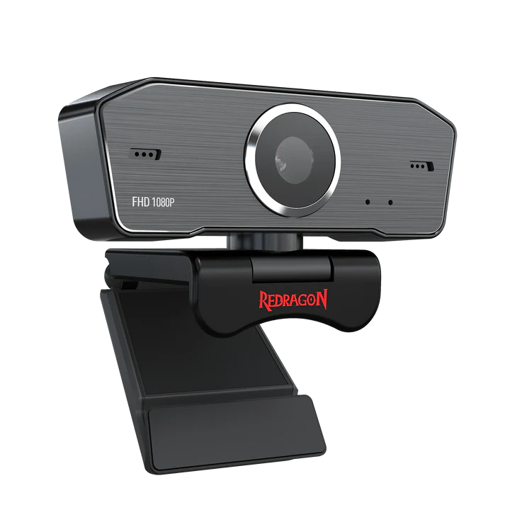 Redragon GW800 FHD 1080P Webcam with Built-in Dual Microphone, 360° Rotation – USB 2.0 Web Camera
